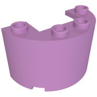 24593 - Cylinder Half 2 x 4 x 2 with 1 x 2 Cutout - Medium Lavender