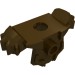 11098 - Minifig Neckwear Armour Breastplate with Shoulder Pads, 1 Front Stud and 2 Back Studs - Dark Brown