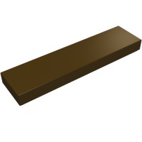 2431 - Tile 1 x 4 with Groove - Dark Brown