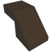 28192 - Dark Brown - Slope 45Â° 2 x 1 with 2/3 Inverted Cutout and no stud