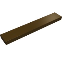 6636 - Tile 1 x 6 with Groove - Dark Brown