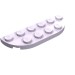 18980 - Lavender - Plate Round Corners 2 x 6 Double