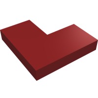 14719 - Tile 2 x 2 Corner - Dark Red