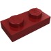 3023 - Plate 1 x 2 - Dark Red