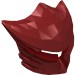 48489 - Headwear Accessory Visor Fanciful for Vladek Minifig - Dark Red