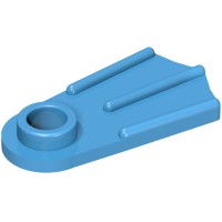 10190 - Minifig Footwear Flipper [Thick] - Dark Azure