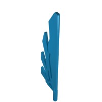 11091 - Creature Body Part, Wing 9L with Stylized Feathers - Dark Azure