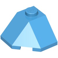 13548 - Wedge Sloped 45Â° 2 x 2 Corner - Dark Azure