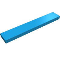 6636 - Tile 1 x 6 with Groove - Dark Azure