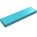 2431 - Medium Azure - Tile 1 x 4 with Groove