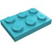 3021 - Plate 2 x 3 - Medium Azure
