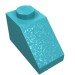 3040b - Medium Azure - Slope 45Â° 2 x 1 with Bottom Pin