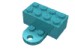 90754 - Medium Azure - Brick Magnet 2 x 4 with Round Plate 2 x 2