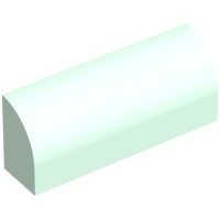 10314 - Brick Curved 1 x 4 x 1 1/3 No Studs - Light Aqua