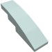 11153 - Slope Curved 4 x 1 No Studs [Stud Holder with Symmetric Ridges] - Light Aqua