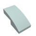 11477 - Light Aqua - Slope Curved 2 x 1 No Studs [1/2 Bow]