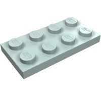 3020 - Plate 2 x 4 - Light Aqua