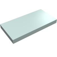 87079 - Tile 2 x 4 with Groove - Light Aqua