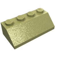 3037 - Slope 45Â° 2 x 4 - Olive Green