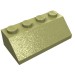 3037 - Slope 45Â° 2 x 4 - Olive Green