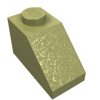 3040b - Slope 45Â° 2 x 1 with Bottom Pin - Olive Green