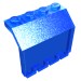 2582 - Trans-Dark Blue - Hinge Panel 2 x 4 x 3 1/3
