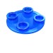 2654 - Plate Round 2 x 2 with Rounded Bottom [Boat Stud] - Trans-Dark Blue