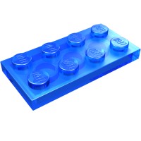 3020 - Plate 2 x 4 - Trans-Dark Blue