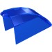 30649 - Windscreen 8 x 4 x 5 Curved with 2 Fingers - Trans-Dark Blue