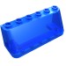 4176 - Trans-Dark Blue - Windscreen 2 x 6 x 2, Wide Top