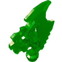 15621 - Weapon Axe Blade, Complex (Ninjago) [Techno-Blade] - Trans-Green