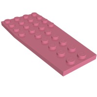 2413 - Wedge Plate 4 x 9 without Stud Notches - Medium Dark Pink