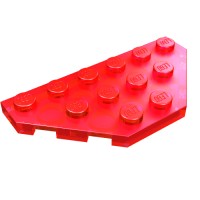 2419 - Wedge Plate 3 x 6 Cut Corners - Trans-Red