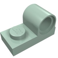 11458 - Plate Special 1 x 2 with Pin Hole on Top - Sand Green