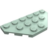 2419 - Wedge Plate 3 x 6 Cut Corners - Sand Green