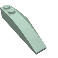 41748 - Wedge Curved 6 x 2 Left, Inner Ridges - Sand Green