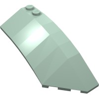 41749 - Wedge Curved 8 x 3 x 2 Open Right - Sand Green