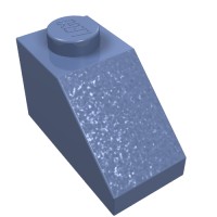 3040b - Slope 45Â° 2 x 1 with Bottom Pin - Sand Blue