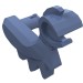 6127 - Animal / Creature Body Part, Dinosaur / Dragon Arm, Right - Sand Blue