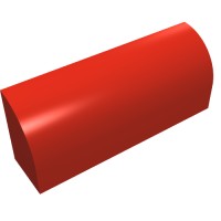 10314 - Brick Curved 1 x 4 x 1 1/3 No Studs - Red