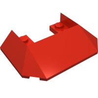 13269 - Wedge Sloped 45Â° 6 x 4 Double / 33Â° [Train Roof] - Red