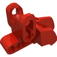 15976 - Large Figure Foot, with Ball Socket 3 x 5 x 2 - Red
