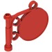 2038 - Red - Road Sign Round on Pole [Fabuland]