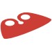 20551 - Neckwear Cape Collar, High Rounded - Red