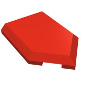 22385 - Tile Special 2 x 3 Pentagonal - Red