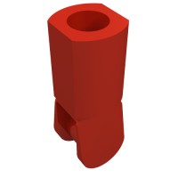 23443 - Bar Holder with Hole and Bar Handle - Red