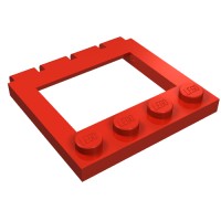 2349a - Hinge Vehicle Roof 4 x 4 Sunroof without Ledges - Red