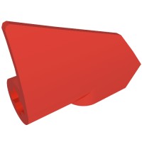 2387 - Technic Panel Fairing #7 3L Very Small Smooth, Side A - Red