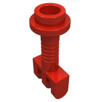 2433 - Hinge Bar with 3 Fingers and End Stud (Control Lever) - Red