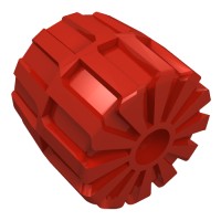 2593 - Wheel Hard Plastic Medium (35mm D. x 31mm) - Red